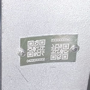 QR Code Baskılı Alüminyum Etiket 
